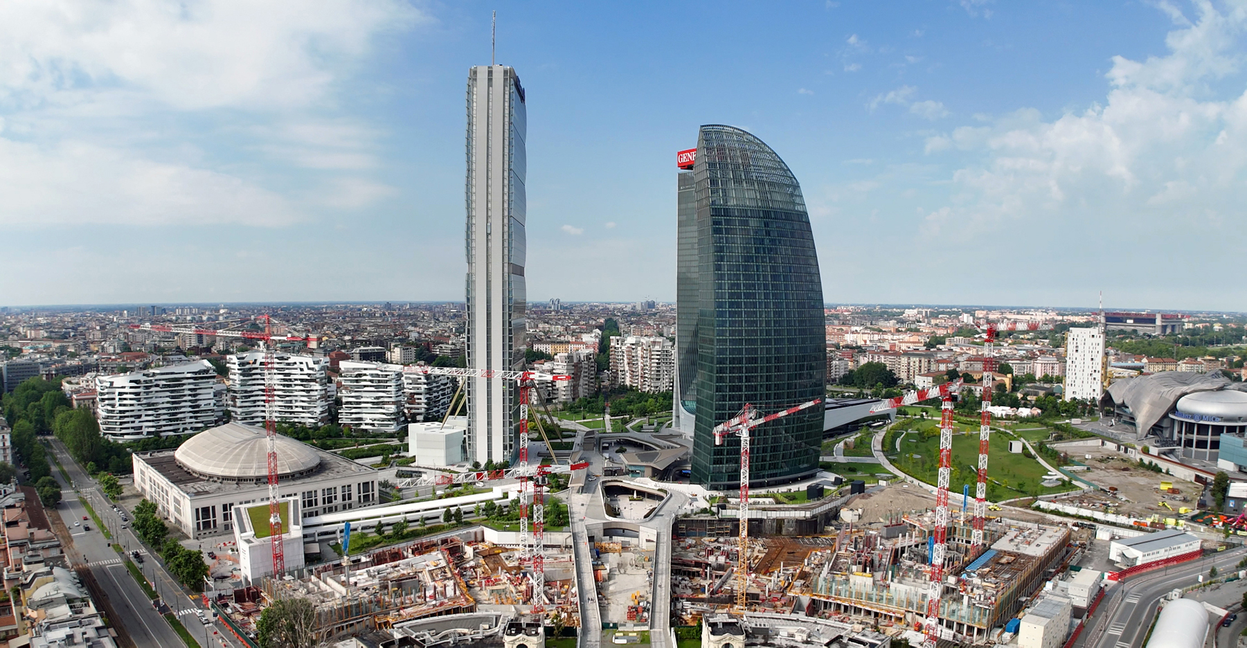 [Job Story] Eight Potain Cranes at Work to Build Milan’s New CityWave Building